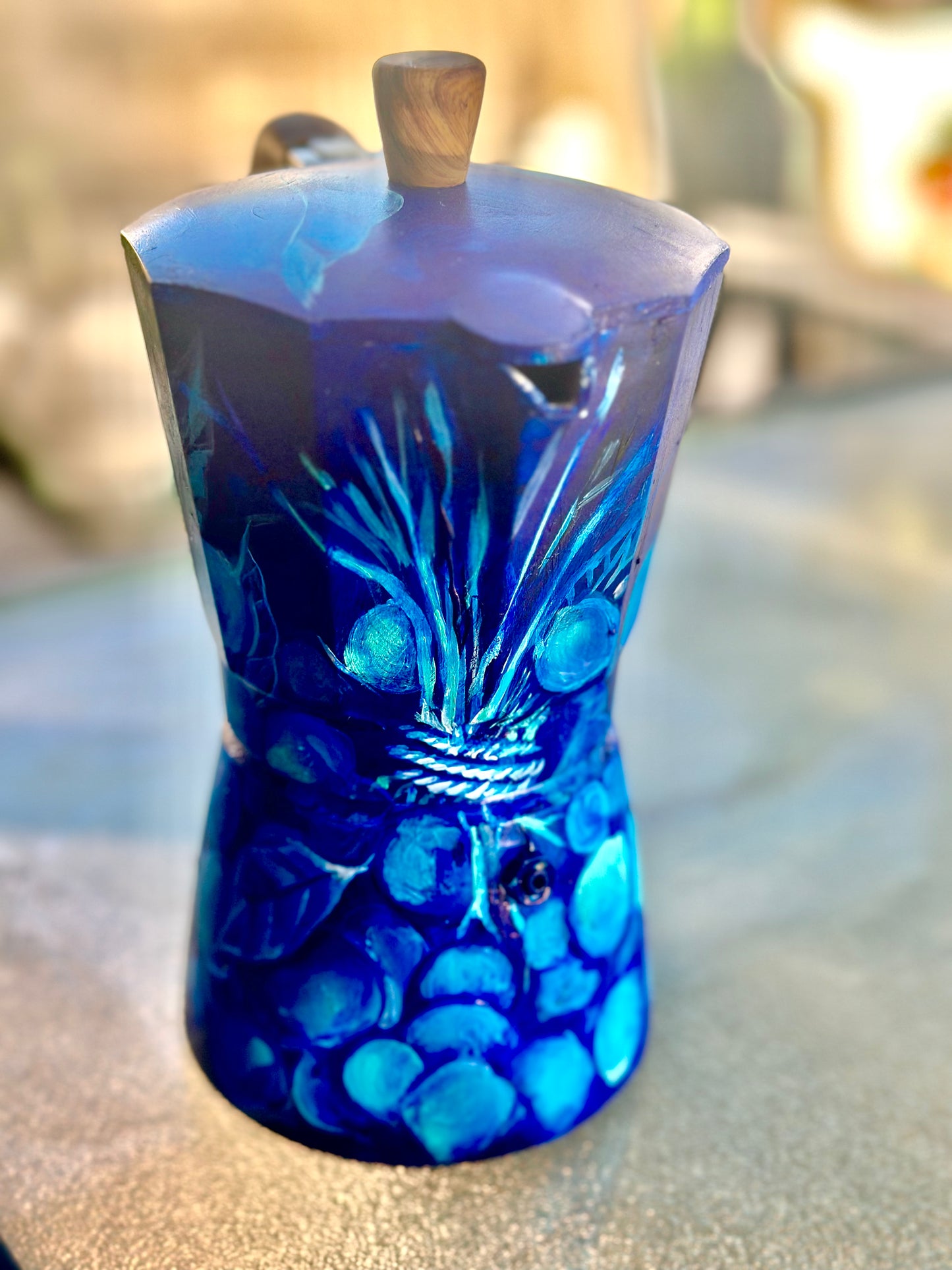 Greca “Blue Quenepas” by Fulgen Sabatier