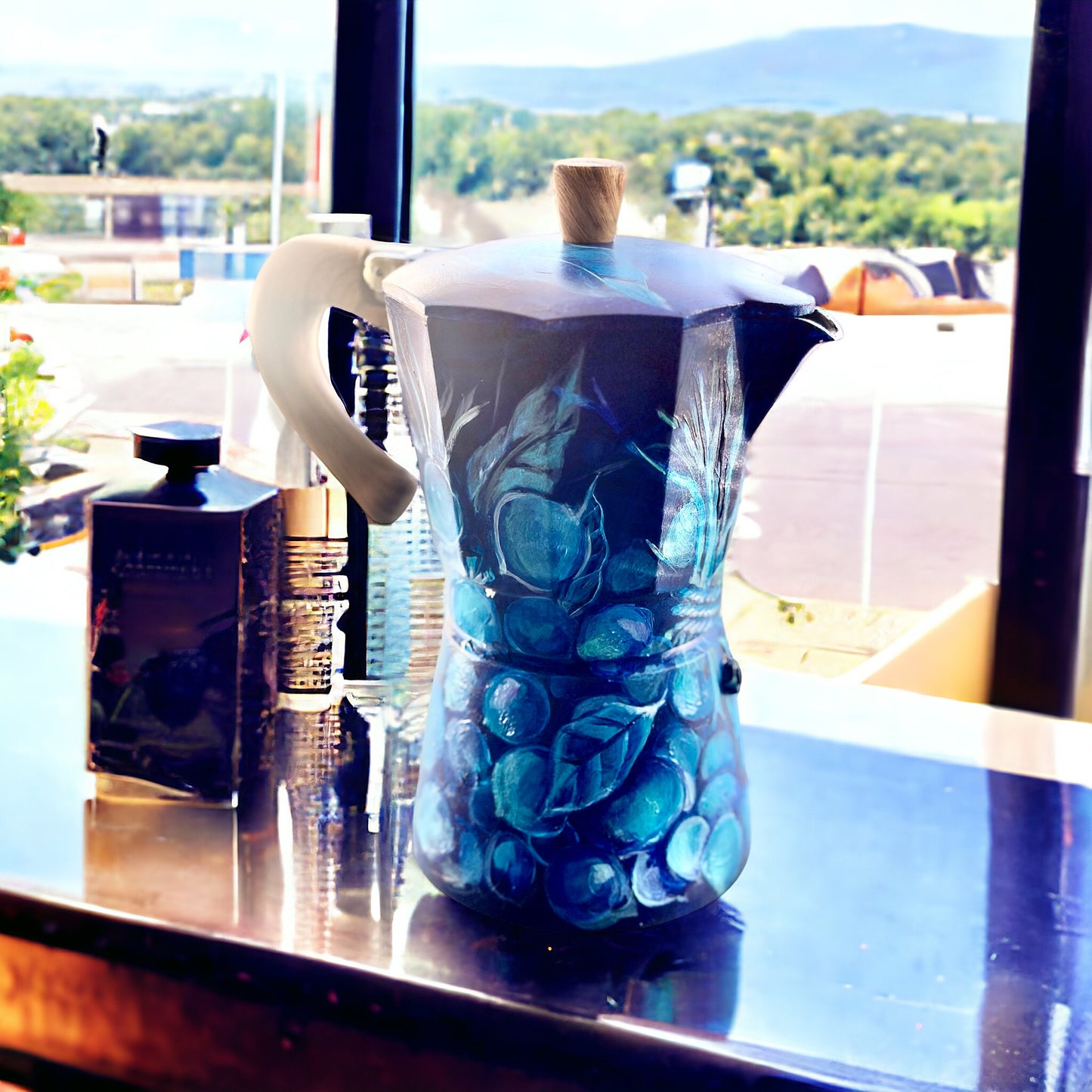 Greca “Blue Quenepas” by Fulgen Sabatier