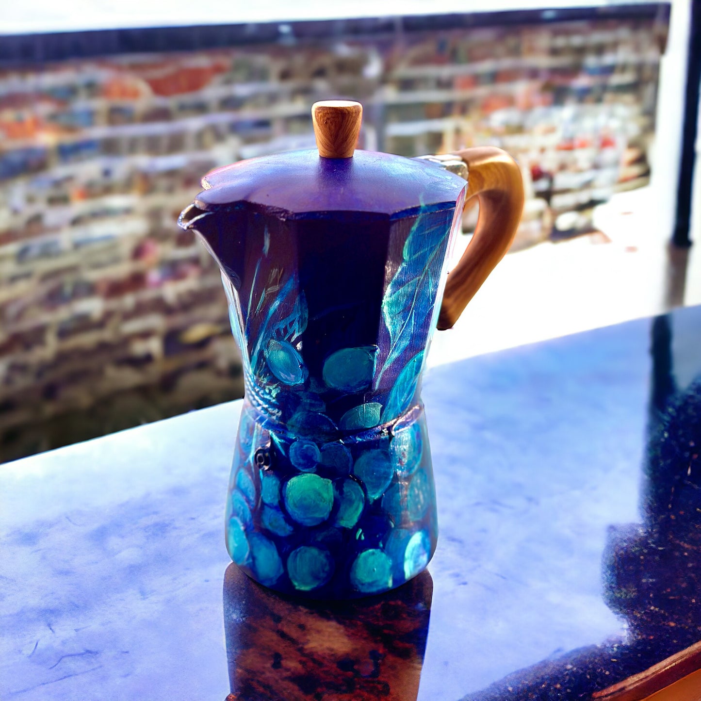 Greca “Blue Quenepas” by Fulgen Sabatier