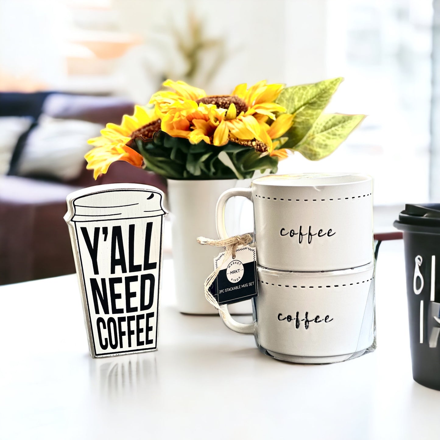 2PC STACKABLE MUG SET