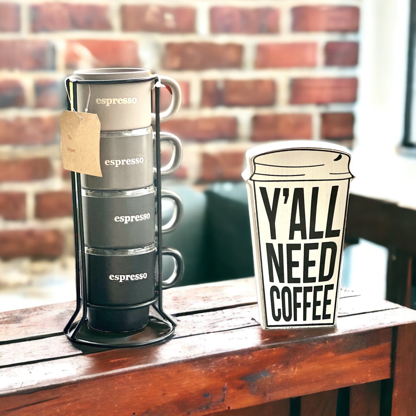 5 PC STACKABLE MUG SET