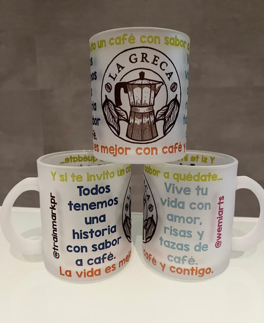 Coffee Mug Café La Greca Inspirational Quotes by Wemi arts