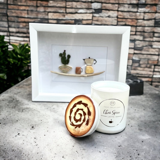 CHAI SPICE LATTE SCENTED CANDLE 9.3 ONZ